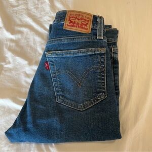 Levi's Wedgie Straight Women’s Blue Denim Jeans Size 25